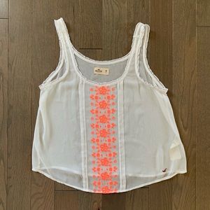 Hollister White Tank